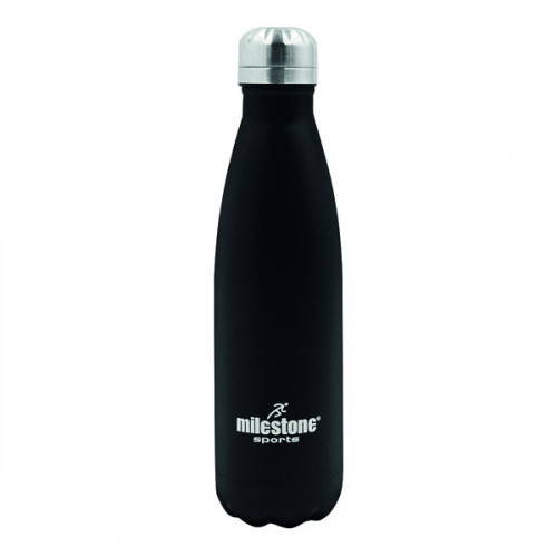 DRINKING BOTTLE S/STEEL 500ML BLK