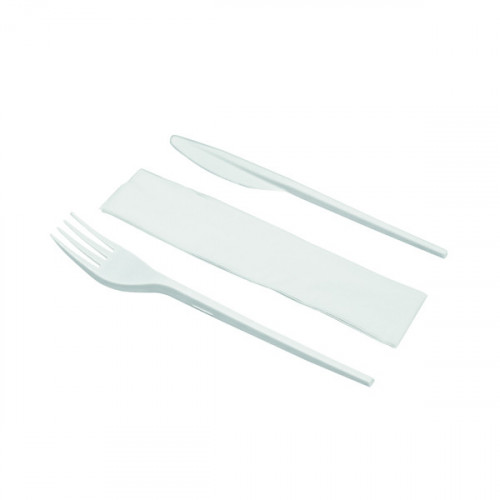 Knife Fork and Napkin Meal Pack (Pack of 250) MEALPACK3