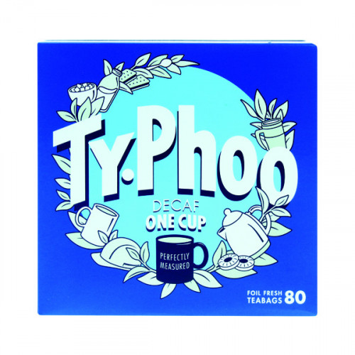Typhoo Decaf Teabags (Pack of 80) A08107
