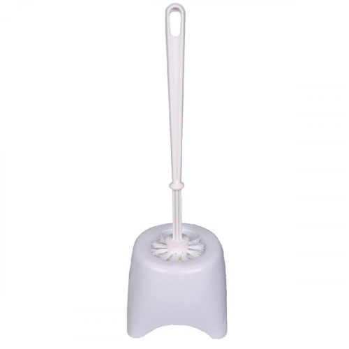 TOILET BRUSH AND HOLDER ECONOMY WHT