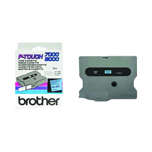 BROTHER 24MM BLACK/BLUE TAPE TX551
