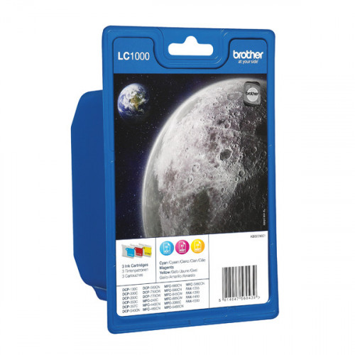 BROTHER LC1000 INK CART CMY PK3