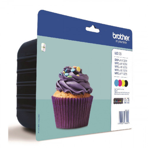 BROTHER LC123 INK CART MPK CMYK