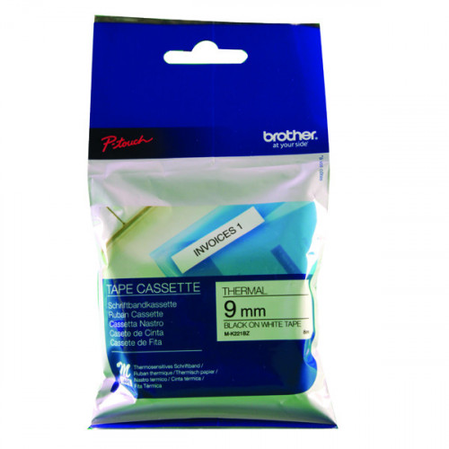BROTHER P-TOUCH TPE 9MM BLK/WHT TPE