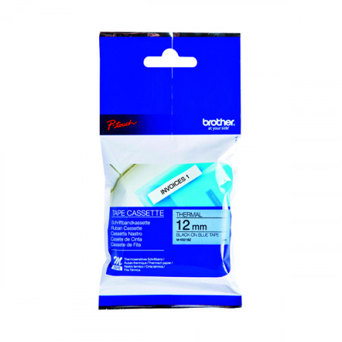 BROTHER P-TOUCH TPE 12MM BLK/BLU TPE