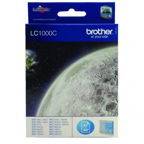 BROTHER LC1000C INK CARTRIDGE CYAN