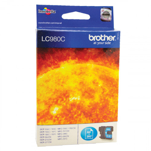BROTHER LC980C INK CARTRIDGE CYAN