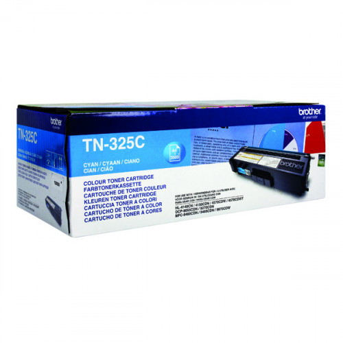 BROTHER TN-325C TONER CART HY CYAN