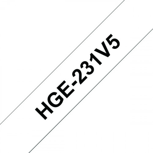 BROTHER HGE TPE 12MMX8M BLK/WHT TPE