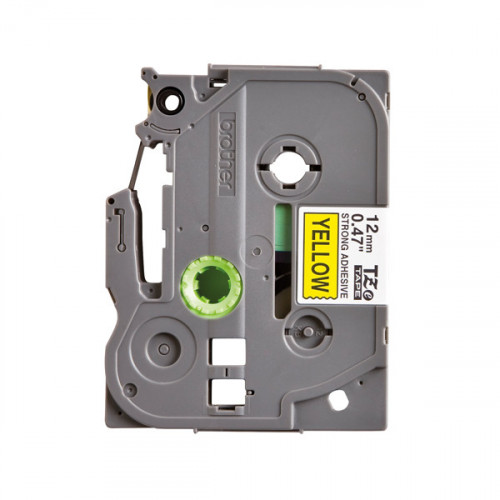 Brother TZe Black on Yellow Labelling Tape 12mm x 8m TZES631