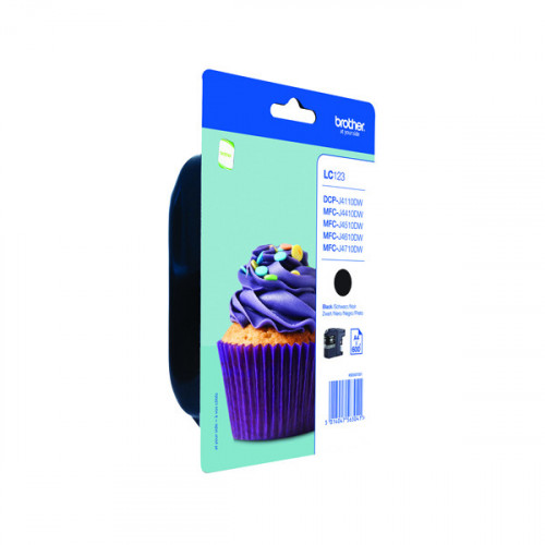 BROTHER LC123BK INK CARTRIDGE BLACK