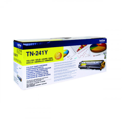 Brother TN-241Y Yellow Laser Toner Cartridge TN241Y