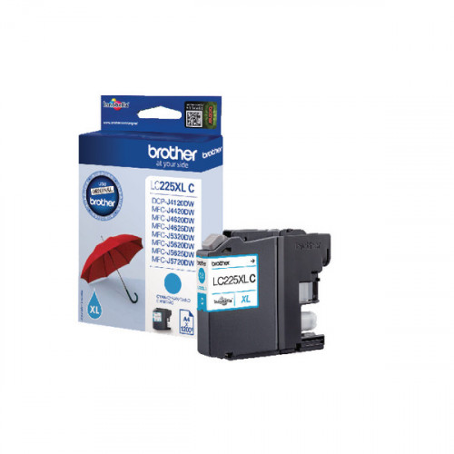 Brother LC225XLC High Yield Cyan Inkjet Cartridge LC-225XLC
