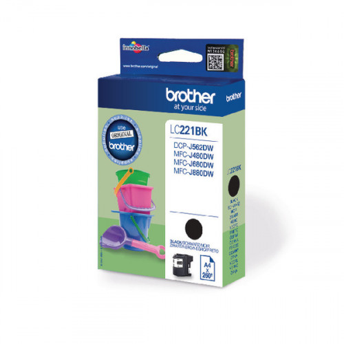 Brother Standard Yield Black Ink Cartridge LC221BK