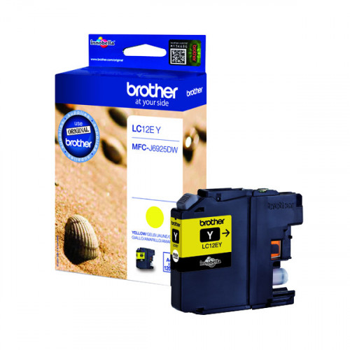 BROTHER LC12EY INK CARTRIDGE YELLOW