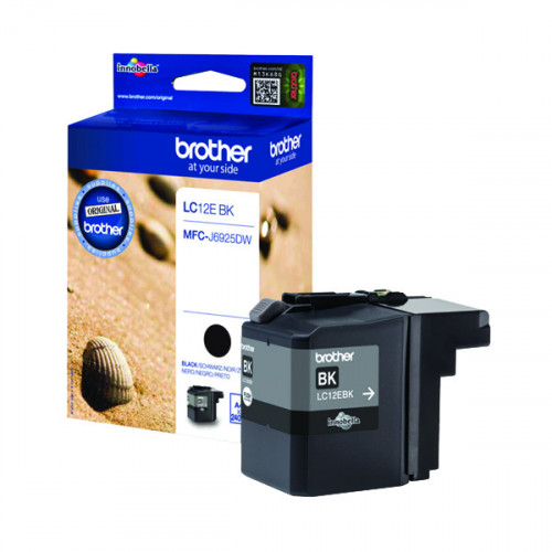 BROTHER LC12EBK INK CARTRIDGE BLACK