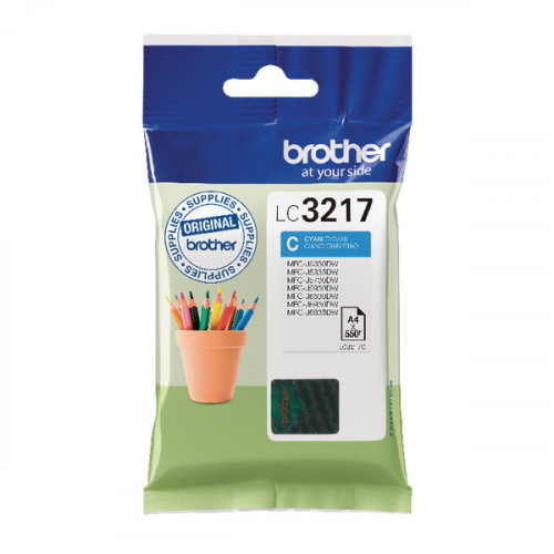 BROTHER LC3217C INK CARTRIDGE CYAN