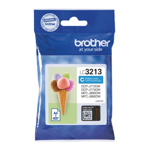 BROTHER LC3213C INK CART HY CYAN