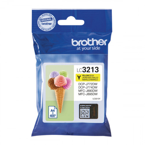 BROTHER LC3213Y INK CART HY YELLOW