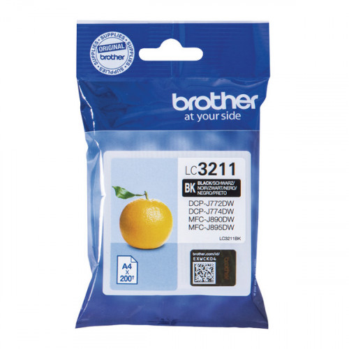 BROTHER LC3211BK INK CART BLACK