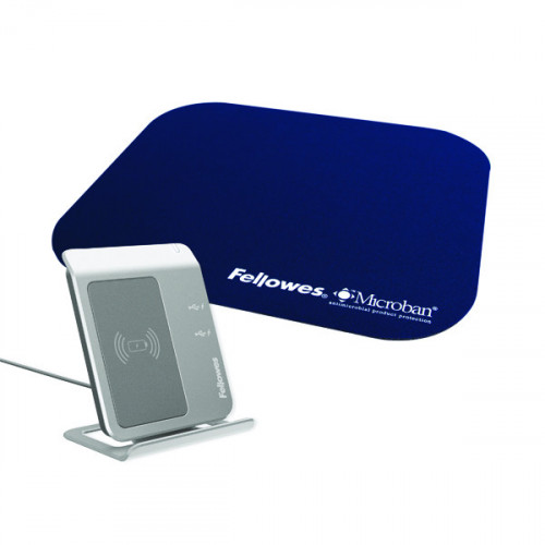 FELLOWES MOUSE PAD MICROBAN NAVY
