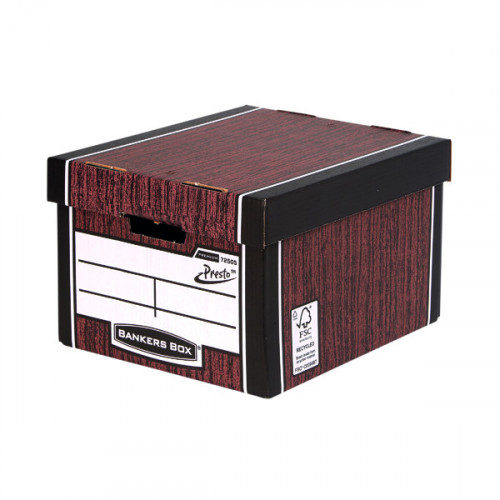 BANKERS BOX CLASSIC BOX W/GRAIN PK5