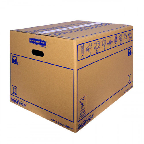 Bankers Box SmoothMove Standard Moving Box 460x410x610mm (Pack of 10) 6207501