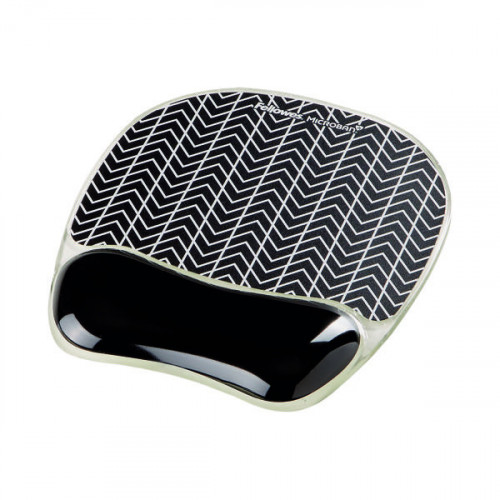 FELLOWES PHOTO GEL MOUSE MAT CHEVRON