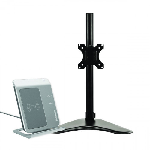 FELLOWES FREE STAND MONITOR ARM BLK