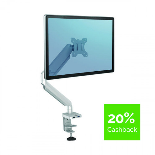 Fellowes Platinum Series Single Monitor Arm Silver 8056401
