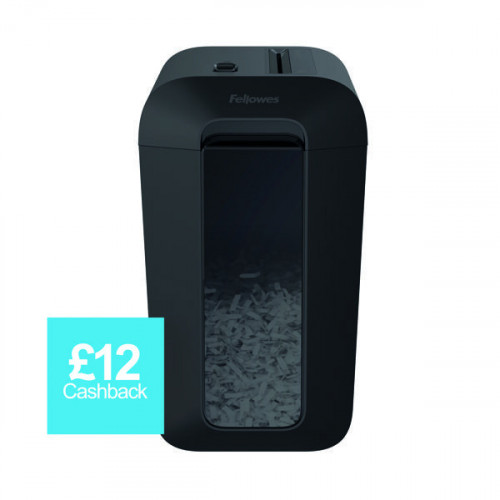 Fellowes Powershred LX65 Cross-Cut Shredder Black 4400601
