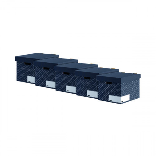 BANKERS BOX STOR BOX URB MID BLU PK5