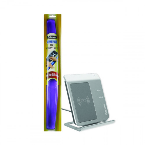 FELLOWES KYBRD CRYL GEL WRST SUP PPL