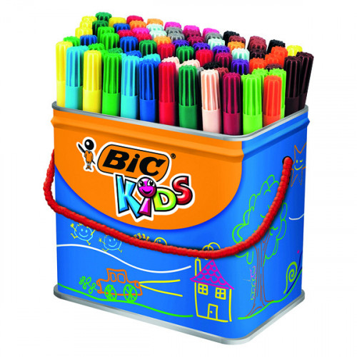 Bic Kids Visa Felt Pens Fine Tip Assorted (Pack of 84) 829013