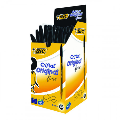 BIC CRISTAL FINE BLACK 872731 PK50