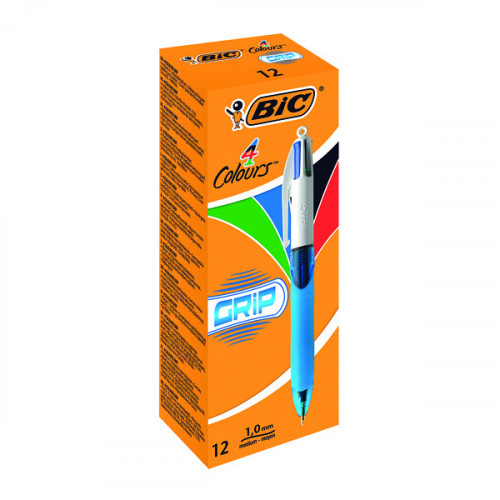 BIC BIC 4 COLOUR COMFORT GRIP PK12