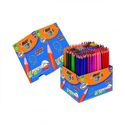 BIC KIDS EVO COLG PENCILS AST PK288