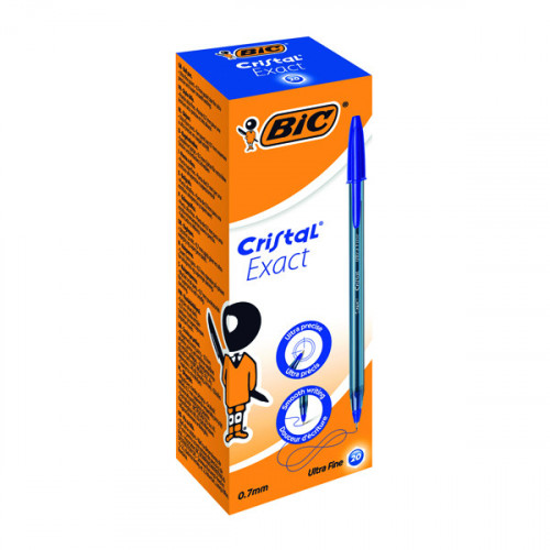 BIC CRISTAL BP U/FINE BLUE PK20