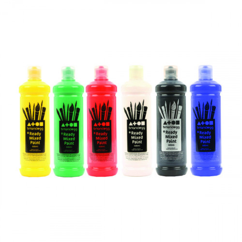 Brian Clegg Ready Mix Paint 600ml Assorted (Pack of 6)AR81A6