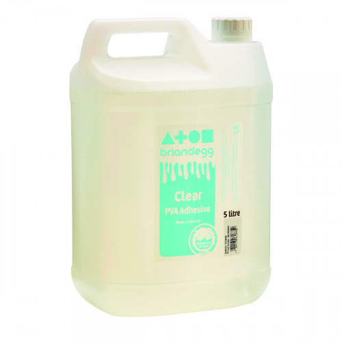 Brian Clegg Clear PVA Adhesive 5 Litre GL5000C
