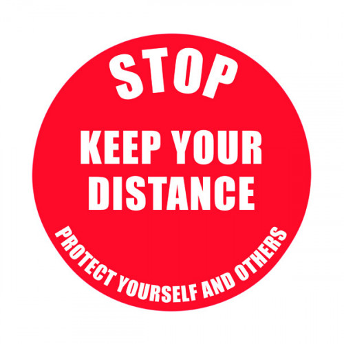 Social Distance Marker Keep Your Distance 235mm SDM01