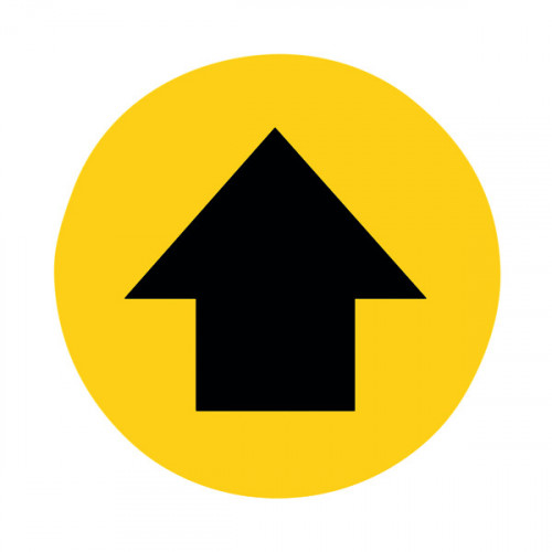 Social Distance Marker Directional Arrow 235mm SDM07