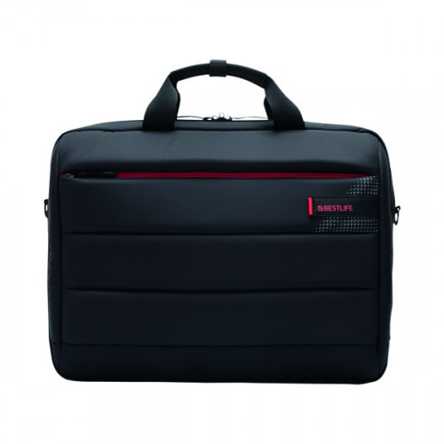 BestLife 15.6 Inch Laptop Bag with USB Type-C Connector Black BBC-3335BK