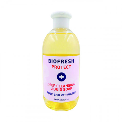 Biofresh 500Ml Deep Cleansing Liquid Soap Rose/Silver Water (Pack of 20) TOBIO020A