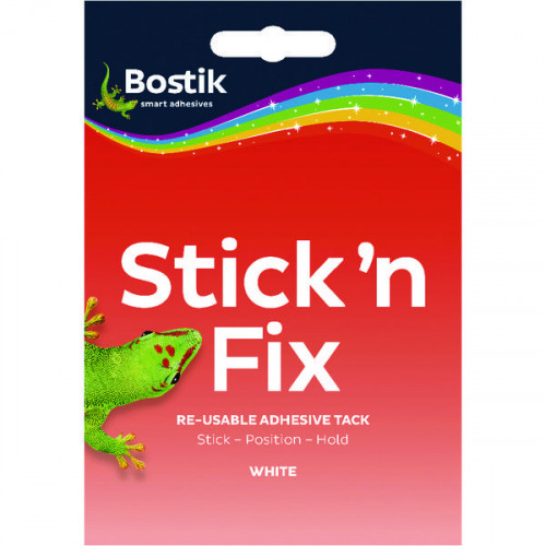 Bostik Stick n Fix Re-Usable White Tack 55g (Pack of 12) 801219