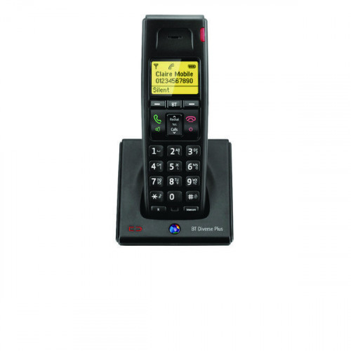 BT Diverse 7100 R DECT Cordless Phone Additional Handset Black 060748