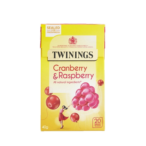 Twinings Cranberry & Raspberry Tea Enveloped 1 x 20 - Available to order
