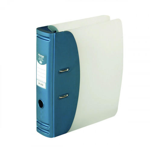 Hermes 78mm Heavy Duty Lever Arch File A4 Blue 832007