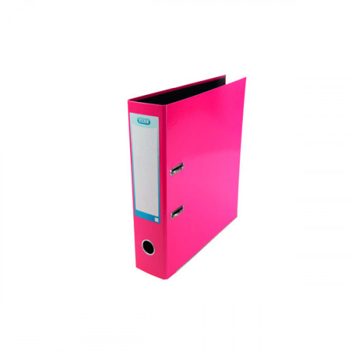 Elba 70mm Lever Arch File Laminated A4 Pink 400107436