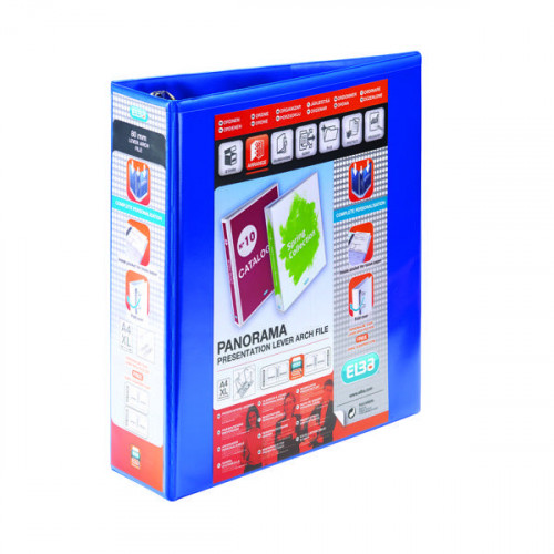 ELBA PANORAMA LEVER ARCH A4 BLU PK5